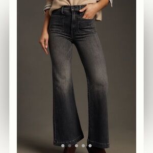 MOTHER the Hustler Roller Skimp patch pocket Wide leg jeans